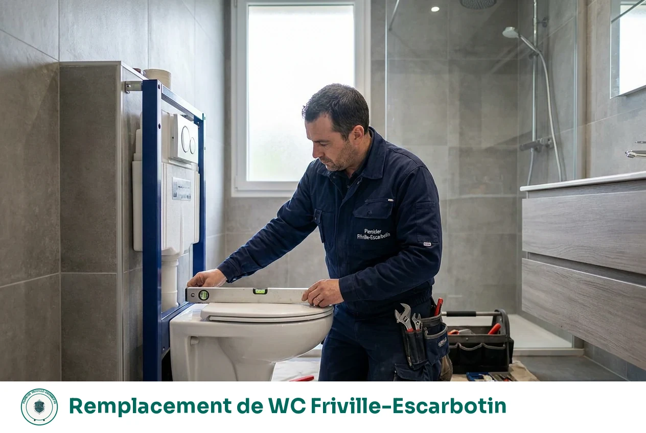 Remplacement de WC à Friville-Escarbotin
